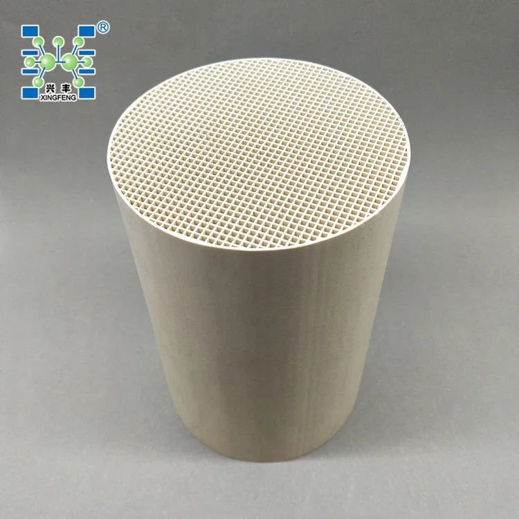 Honeycomb ceramic catalyst carrier Diameter: 120mm, Length: 180mm