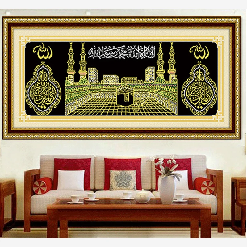 Islam style house picture islamic decorations for home 5D DIY diamond painting
