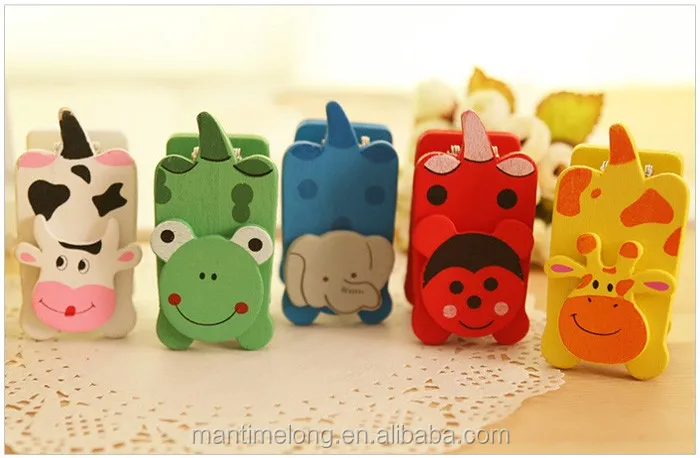 Cartoon mini funny stapler mini stapler wooden stapler