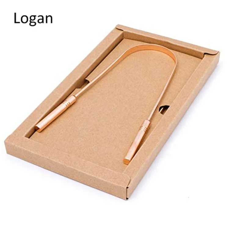 
Superior Quality Copper Tongue Cleaner OEM Copper Tongue Scraper with Attractive Handy Grip 