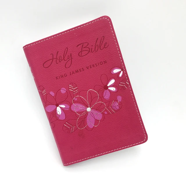 Wholesale High Quality Custom Art Paper Leather Cover Holy Bible Book In Bulk Printing