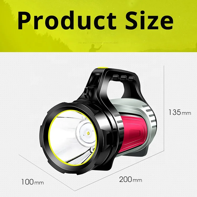 New Outdoor powerful marine searchlight led handheld spotlight searchlight for hunting with USB rechargeable warning emergency