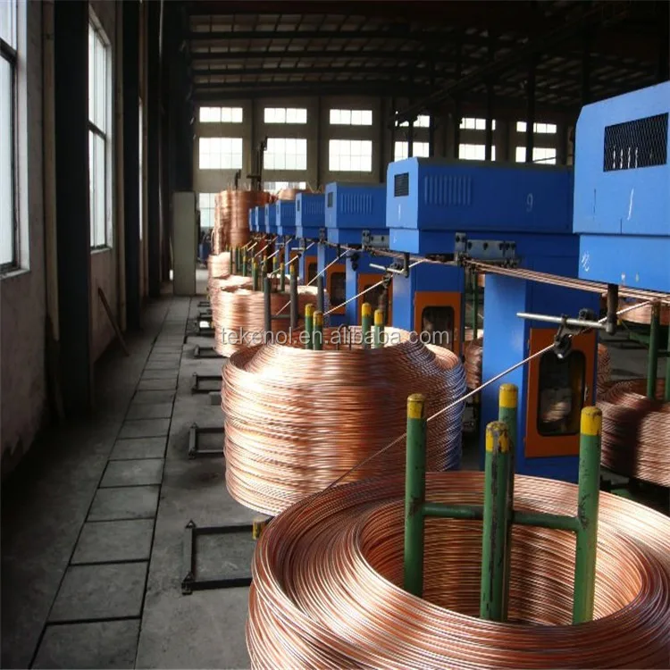 Вверх Непрерывного бескислородной Меди RodCasting Машина с низким уровнем шума меди вверх, машина непрерывного литья