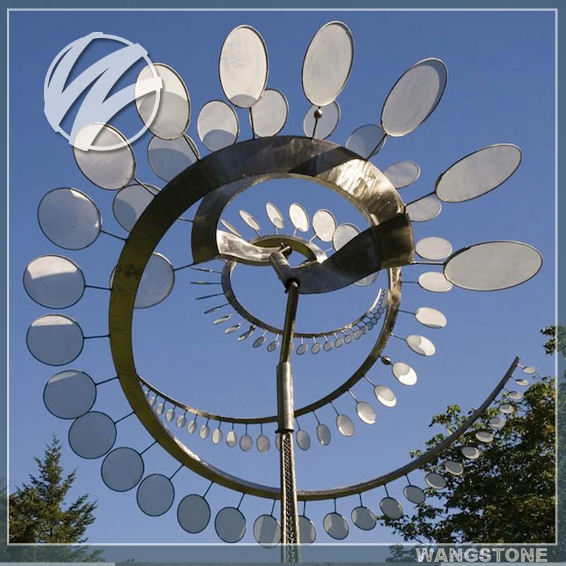 Outdoor Decoration Stainless Steel Wind Sculpture Kinetic Wind Sculpture