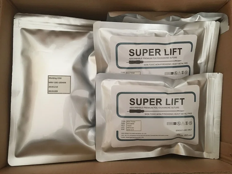 Superlift absorbable PDO thread lift barbed COG 3d 4d