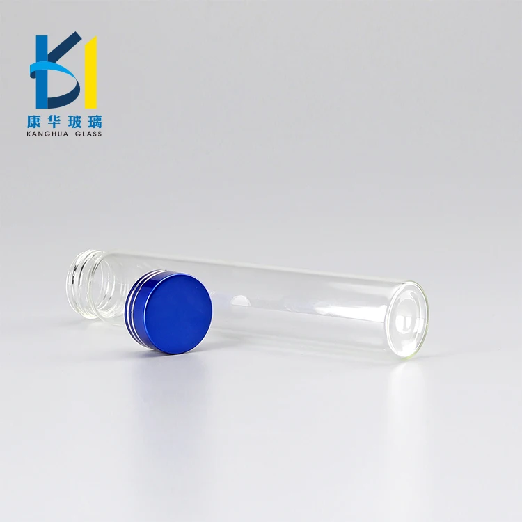 15ml 30ml 40ml High Quality Glass Tube Bottle Aluminum Lid Glass Vials Bottle 100ml