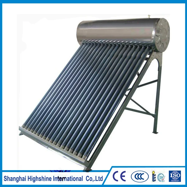Free sample food grade silicon rubber hose pipe nonpressure all stainless steel solar water heater