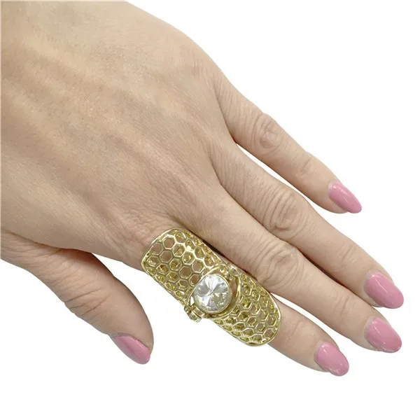 New Fashion Retro Vintage Rock Punk Full Finger Joint Armor Knuckle Alloy Rings