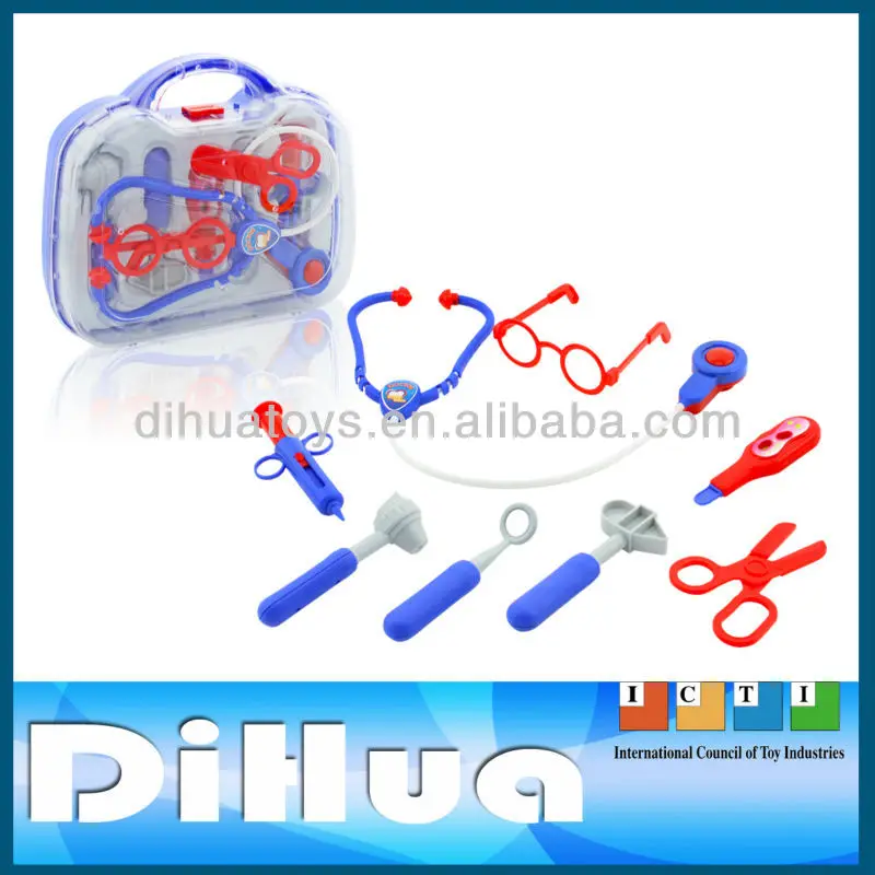 Pretend Play & Preschool Play House Preschool Set Toys 8 Pieces Plastic Doctor Toys for Kids