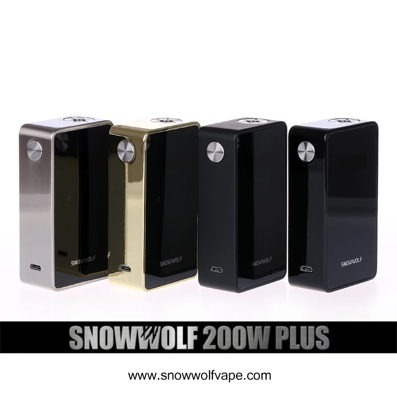  Лучшее устройство для курения пара Snowwolf 200 Вт Plus с сенсорным экраном до 235