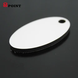 8-канальный овальной формы сублимации круглые брелок/брелок для ключей на заказ брелки для ключей