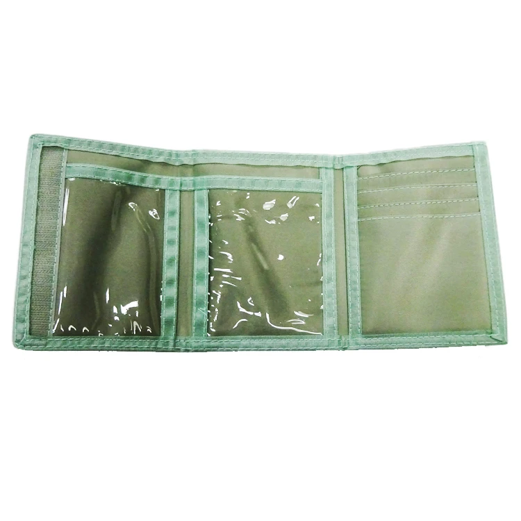 Рекламный дешевый кошелек для кредитных карт тройного сложения с принтом логотипа, мужской кошелек из полиэстера и нейлона для женщин, женский кошелек, принимаем OEM и ODM JR