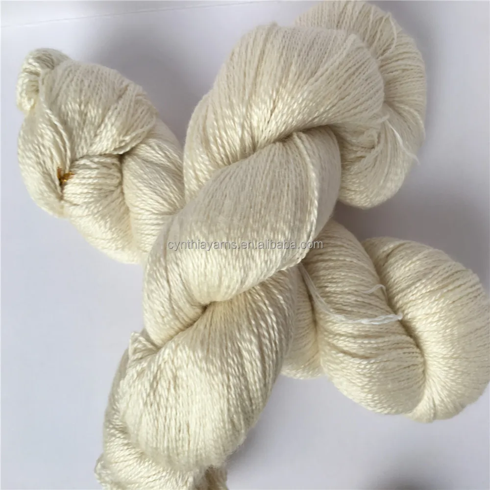 Wholesale yarn merino wool worted, hand knitting yarn 50 silk/50 merino wool,free samples
