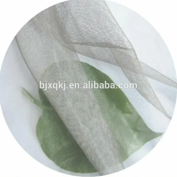 
100% silver fiber Anti EMR EMI Radiation Mosquito Net Fabric Stainless Steel EMI Shielding Mesh 