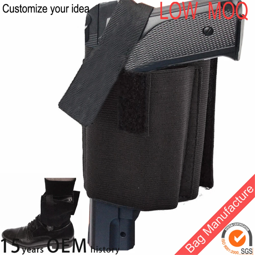 Universal left right Black elastic Concealed Carry Pistol Gun Ankle Holster