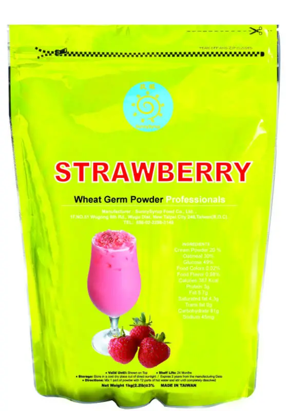 Strawberry milk powder