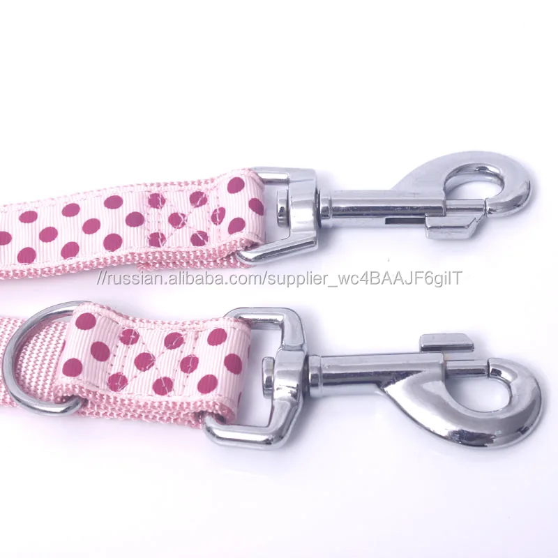 Высокое Качество Симпатичные Dot Нейлон многофункциональный Pet Dog Leash