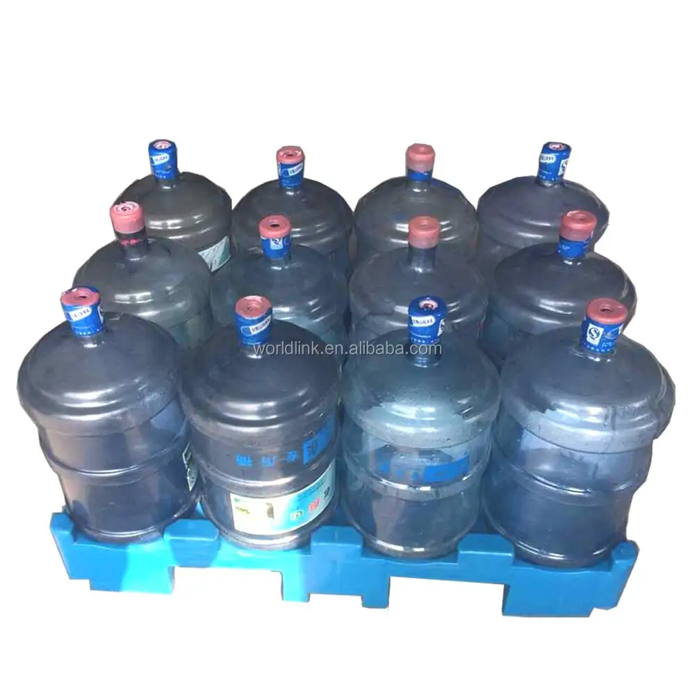 Hot Sale Heavy Duty Stackable  12pcs 5 GallonWater Bottle Plastic Pallet