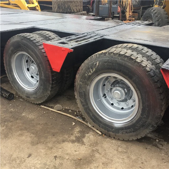 2 Axle 30-60 Ton Used Trucks Spare Parts Low bed Truck Trailer Tons