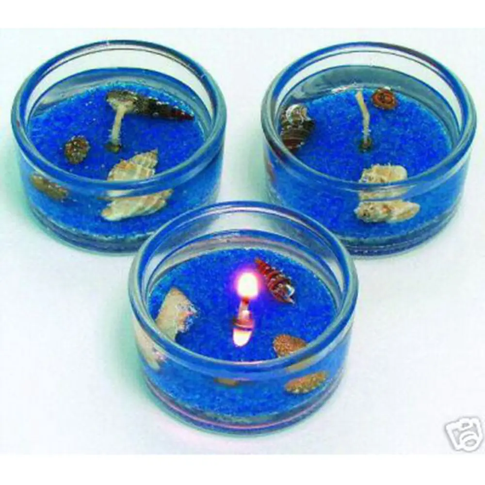 
Gel Candle with Seashells Gel Jelly Wax Candle Birthday Gifts for Guests 