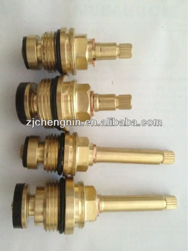 
Fast Open brass stem 16 teeth ceramic disc rubber gasket Brazil Faucet Brass Cartridge 