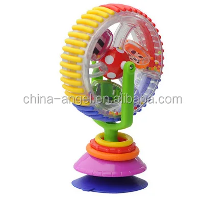 Baby Toy Three-color model Rotating Windmill Noria Stroller Dining Chair with suction cups Educational Toys For Babies