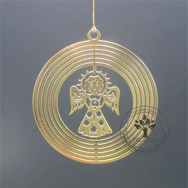 metal crafts rotatable angel Christmas ornament decoration items wholesale