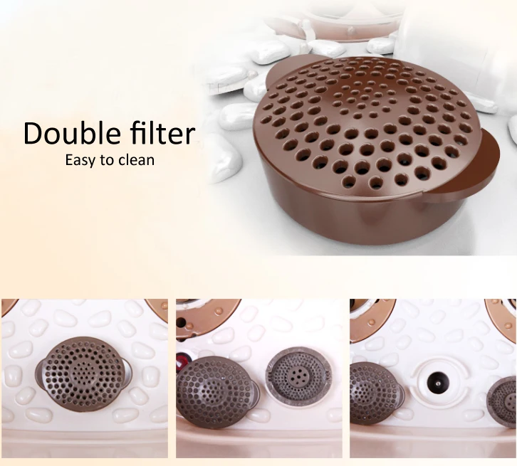 Multifunction portable pedicure basin heated infrared electric air bubble foot spa bath massager LY-258A