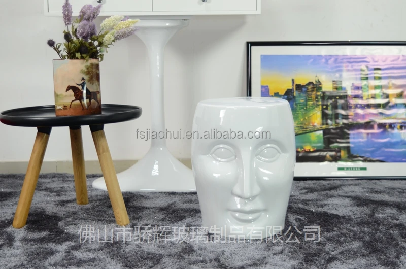 
Chinese Gold Glazed Porcelain Ceramic Garden Seat Face Stool For Indoor And Outdoor 
