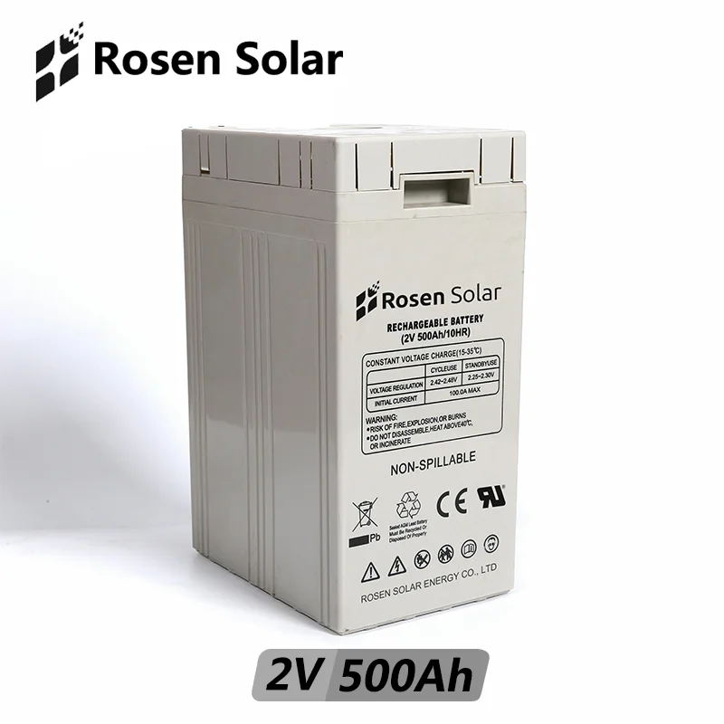 Гелевая батарея для хранения солнечной энергии Rosen 2 в 500 Ач