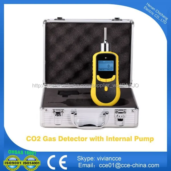 Portable Carbon Dioxide CO2 Gas Detector Internal Pump