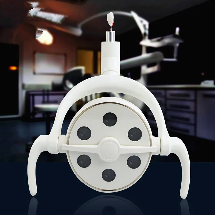 Стоматологическое кресло, высокомощный хирургический светильник, 6 светодиодных лампочек, лампа для имплантации операционного кинотеатра