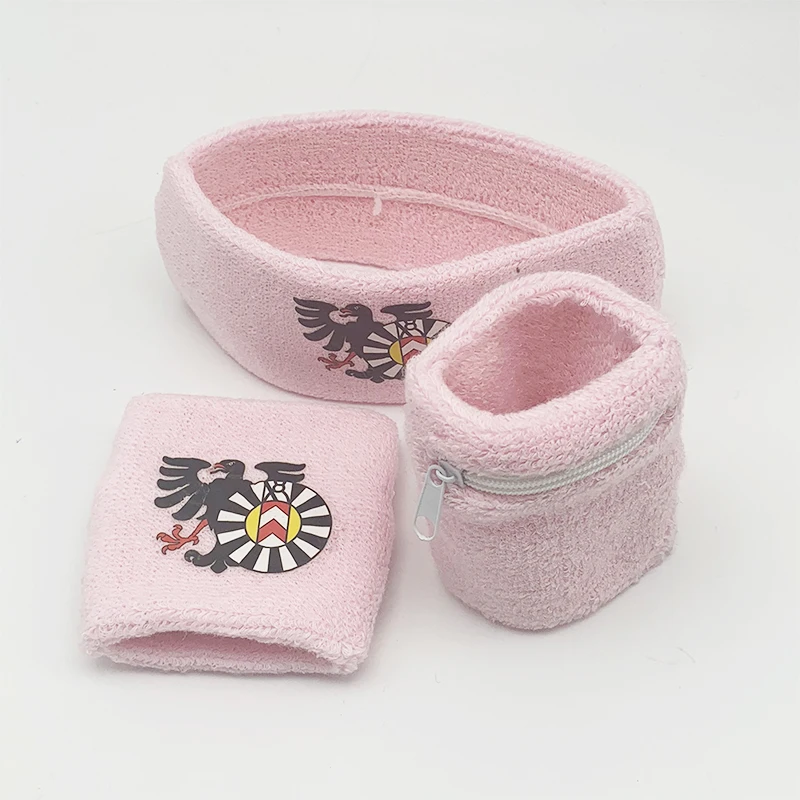 Оптовая продажа, наручный браслет с карманом, экологически чистый, качественный, хлопковый, полиэфирный, Пользовательский логотип, спортивные нарукавники для гольфа