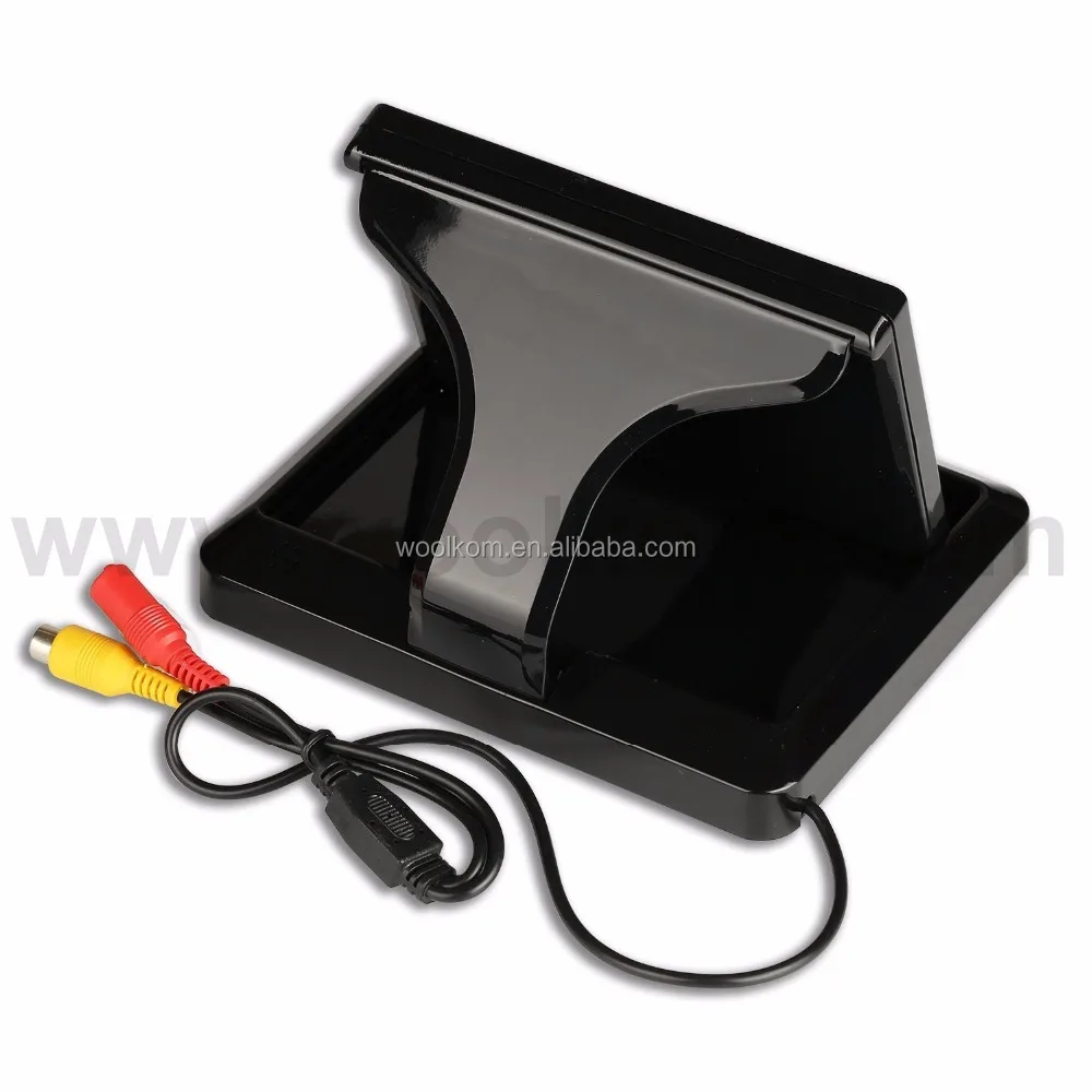 Support 12V 5.0 inch Foldable Car Monitor TFT LCD Display 1024*600 pixel Reverse Camera Parking System for Car Rearview Monitors