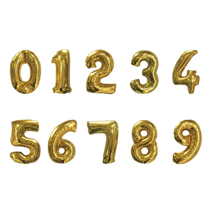 Гигантские многоразовые гелиевые баки, 30 дюймов, сделано в Китае, воздушные шары, товары для вечеринок, воздушные шары на день рождения, металлические шары с цифрами