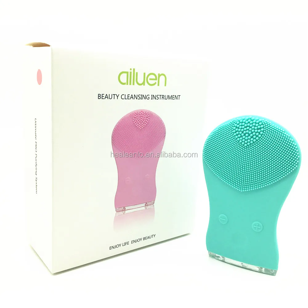 
Healeanlo hot sell new electric best sonic cleansing brush exfoliator machine reviews 