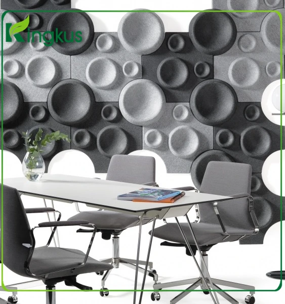 3D PET cube Polyester fiber acoustic panel from Kingkus Design