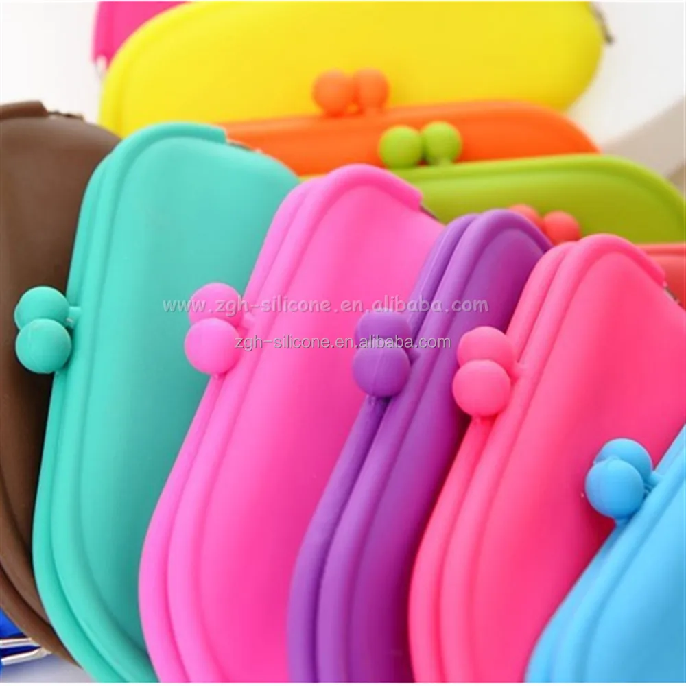 Coin Purse Colorful Lovely Silicone Minbi Coin Pouch Makeup Portable Cosmetic Bag