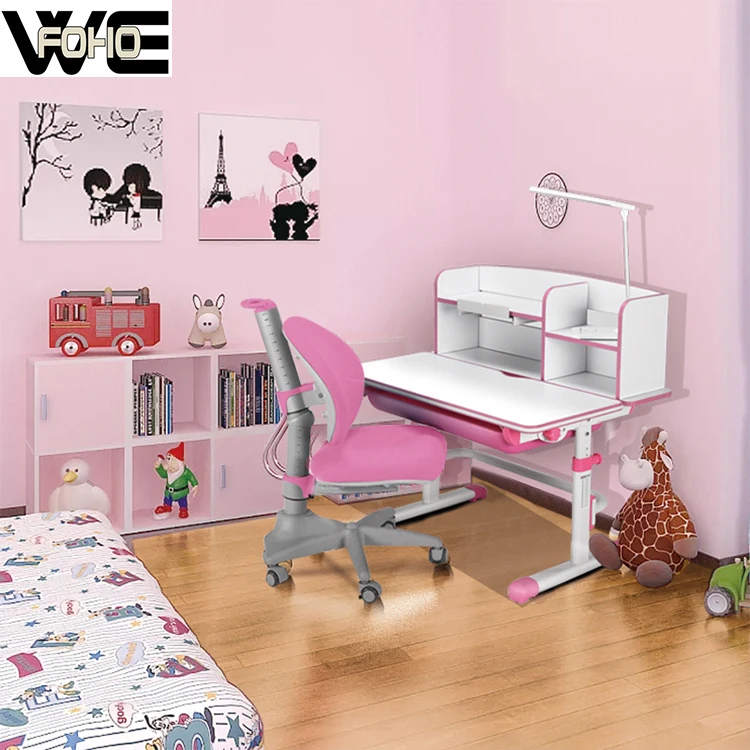 OEM Student Desk and Chair Plastic Modern Adjustable Height Kids School Study Desk and Chair
