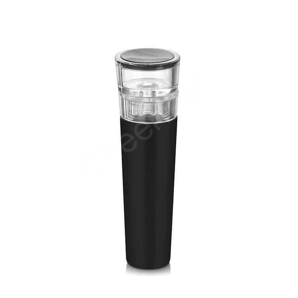 Top Selling Wine Sealer Vacuum Pump Reusable Air Pump Sealed Black Leaktight Bottle Outlet Wine Bottle Stopper Vacuum Pump