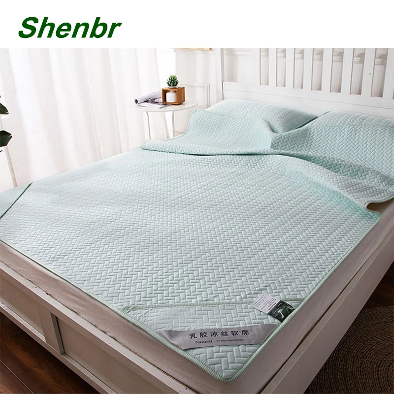 
Luxury Ice Silk Natural Latex Summer Cool Cooling Sleeping Mat 