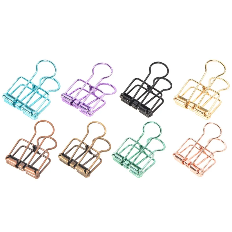 Hot Sale Office School Different Size Custom Logo Metal Paper Binder Clip