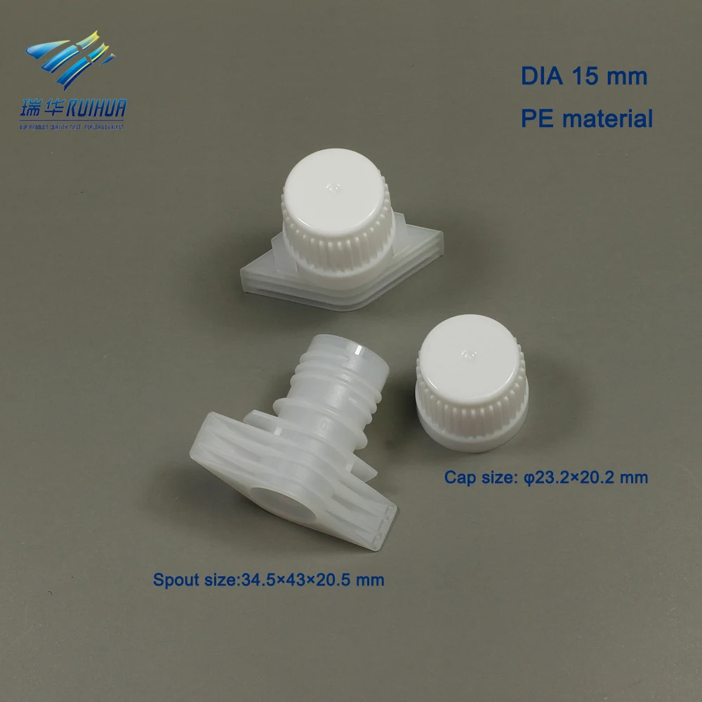 15mm energy drink spout pouch reusable spout cap
