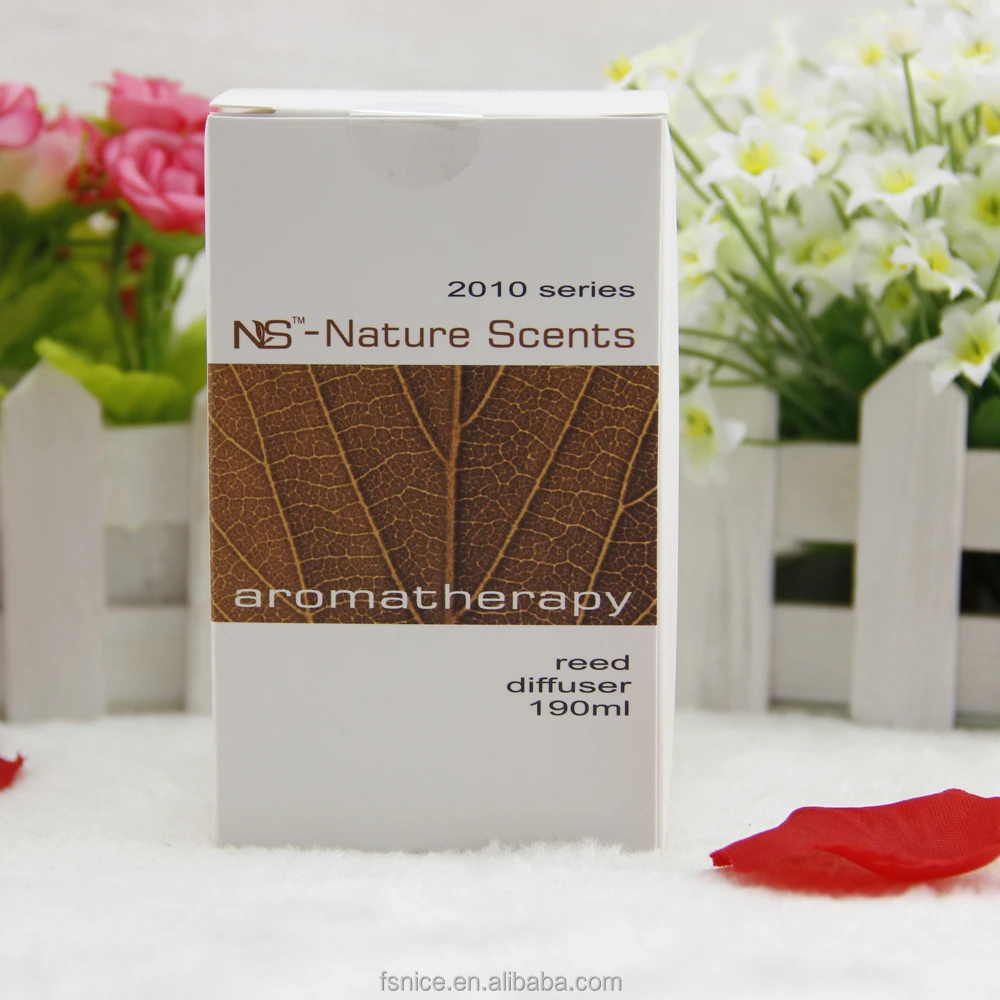 hot sale good quality 190ml decorative glass bottle rattan reed diffuser for office