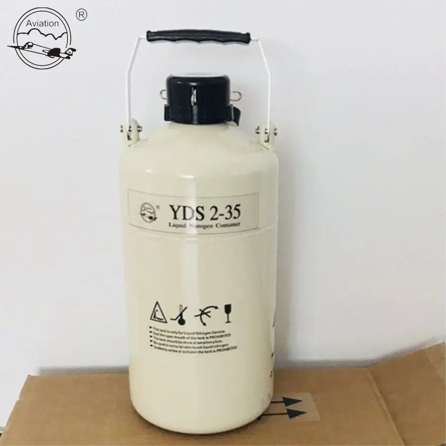 Небольшая емкость YDS2-35 Жидкого Азота танк-контейнер цена 2 литра