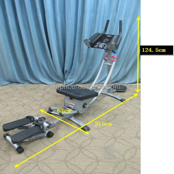 2018 AB Trainer Cruncher 5 Minutes Abdominal Exerciser Shaper Set with Stepper and Wriggling Plate