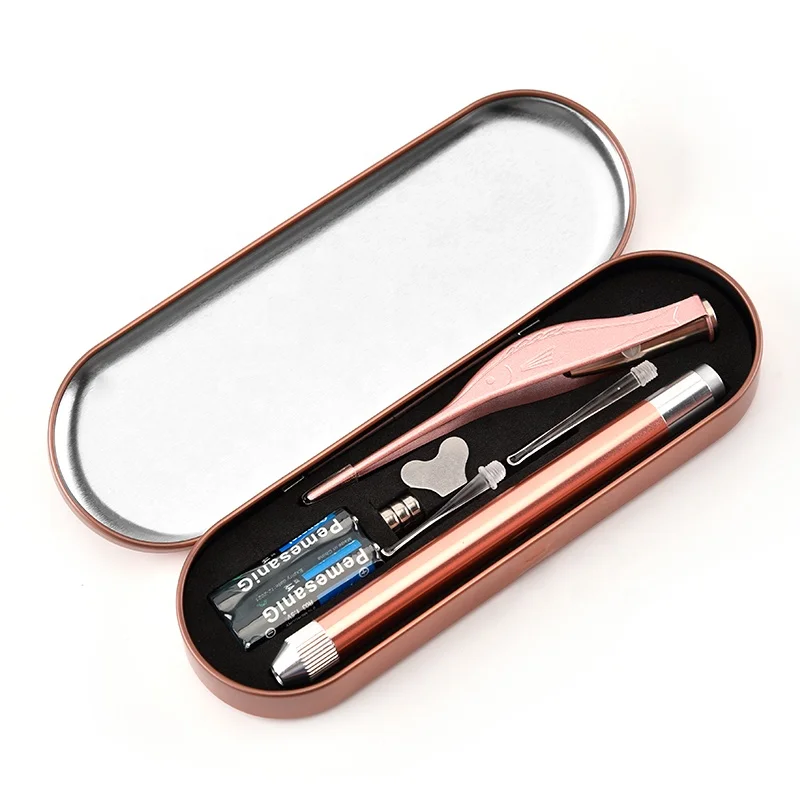 Набор инструментов для удаления ушного воска с подсветкой набор очистки ложка ушей взрослых и детей 2