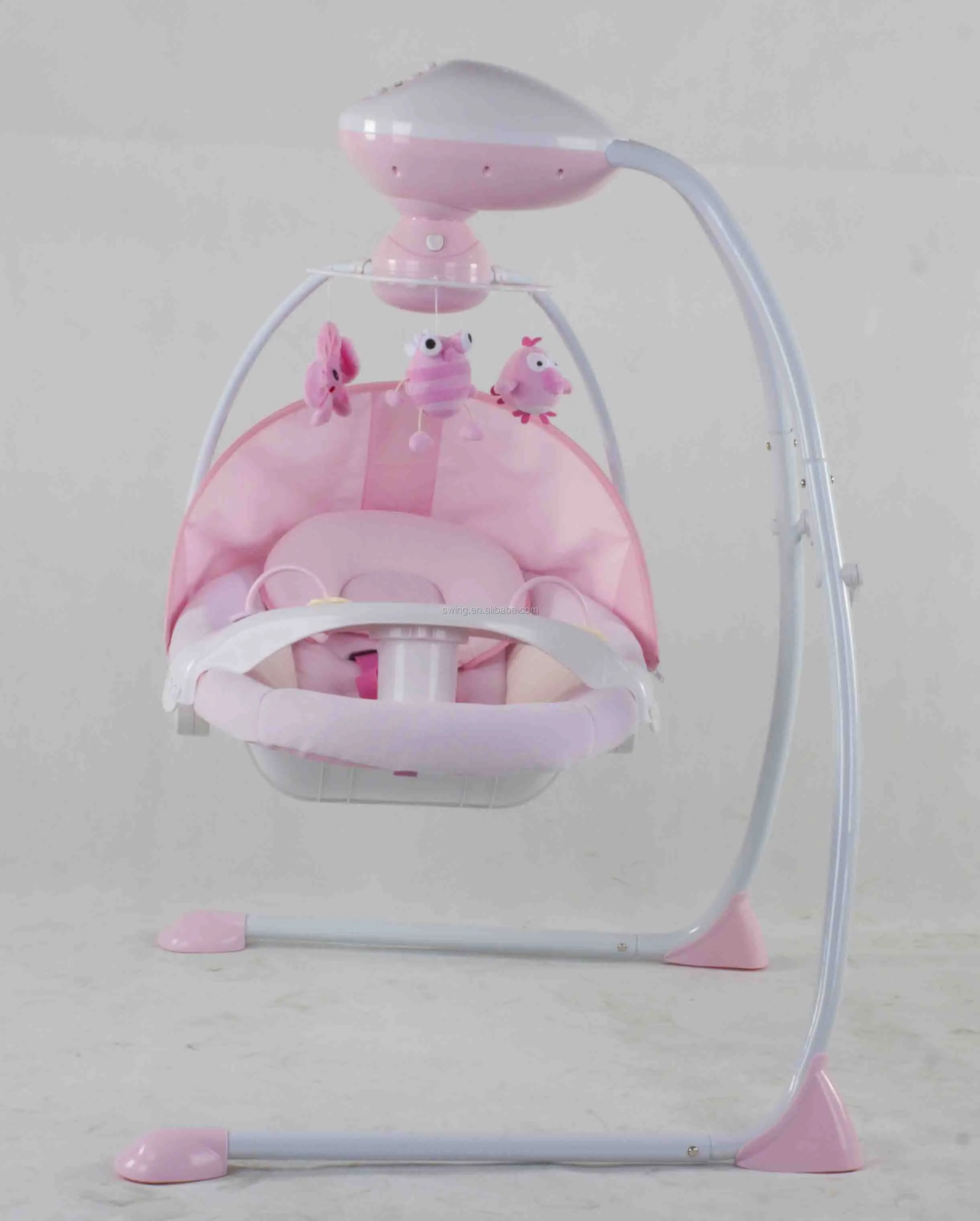 China manufacturer baby cradle swing with plastic shell seat