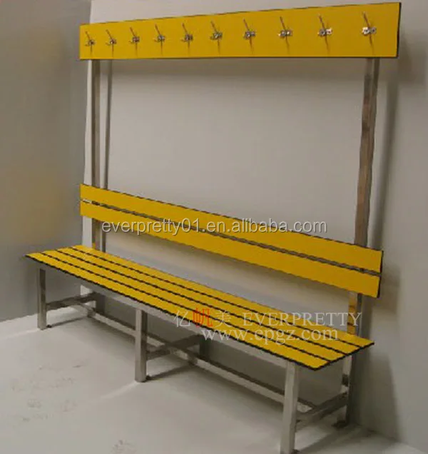 Hot Sale Strong Changing Room School Natatorium Compact HPL Laminate Bench Chair