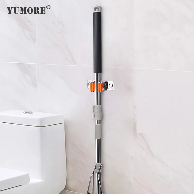 Мини 3 слота 4 крючка вешалка для метлы стеллаж для хранения держатель для швабры